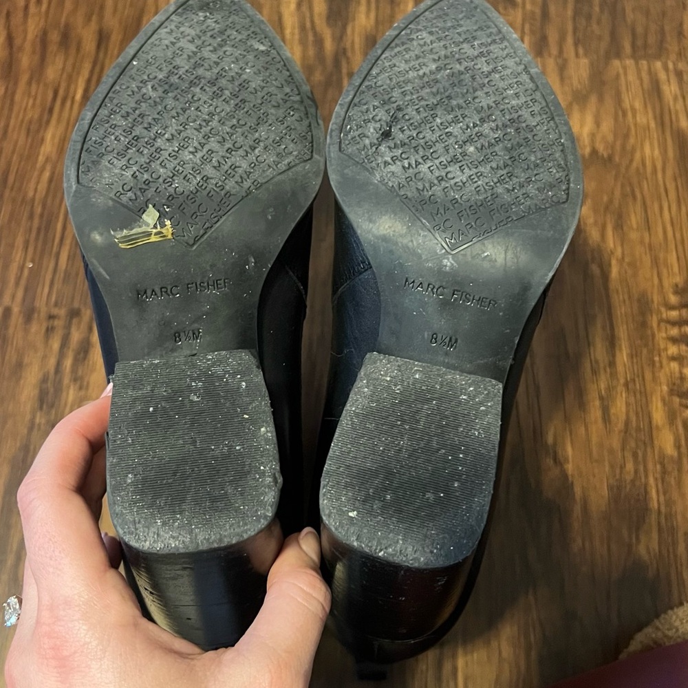 Marc Fisher Sleek Black Ankle Booties - Picture 5 of 5